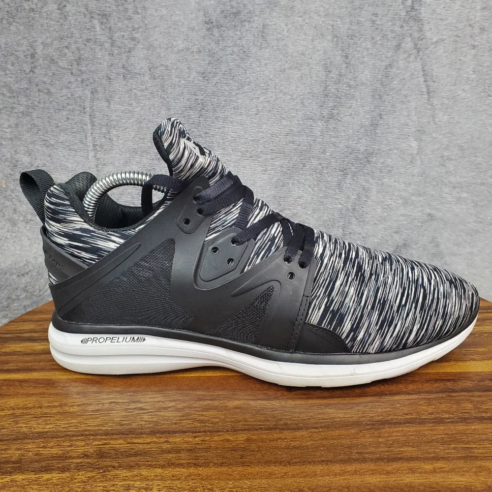 APL Ascend Shoes Womens 9 Black White Athletic Lace Up Running Training Sneakers